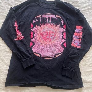 Black Long Sleeve Graphic Tee / Sublime